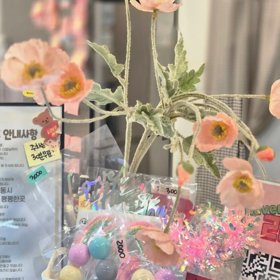 Display of cute, sentimental birthday candles