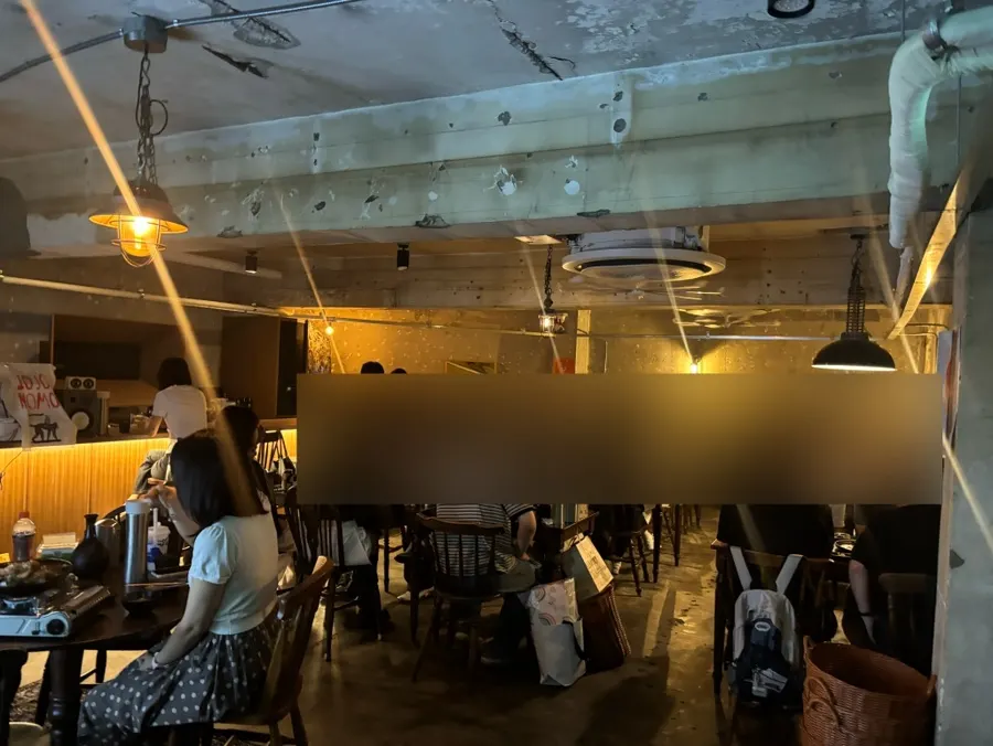 Interior of Jojomomo with soft lighting