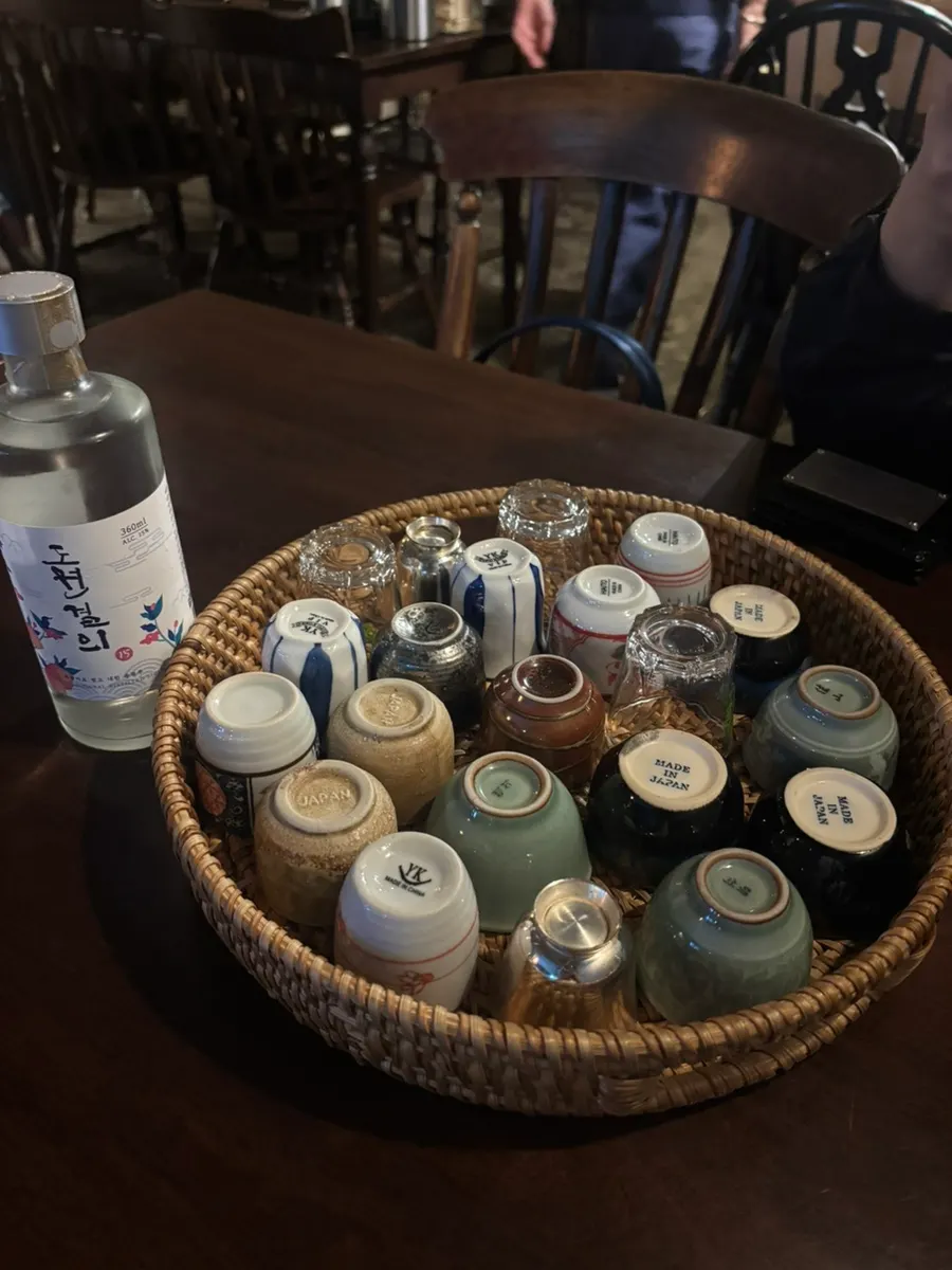 A bottle of Dowon-gyeorui traditional liquor that was ordered