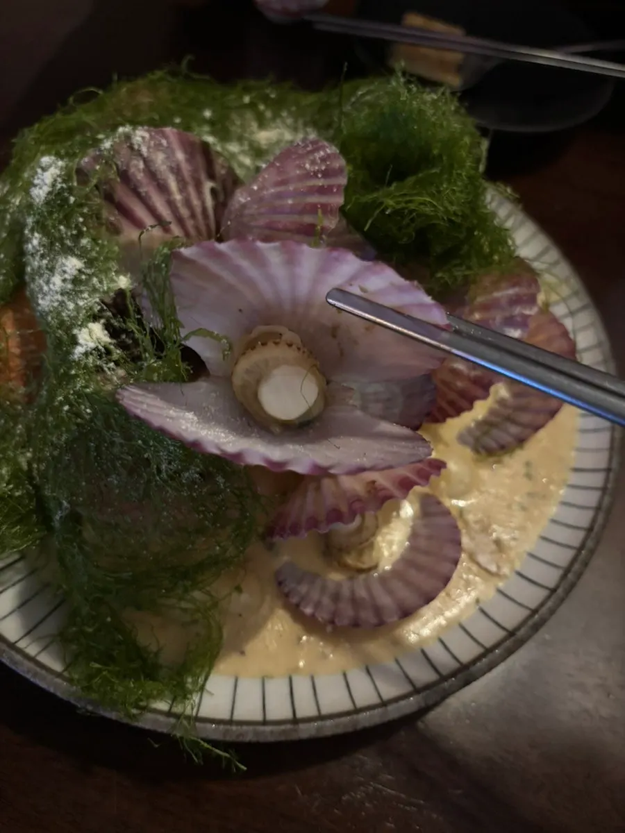 Sea tangle scallop dish loaded with plenty of scallops