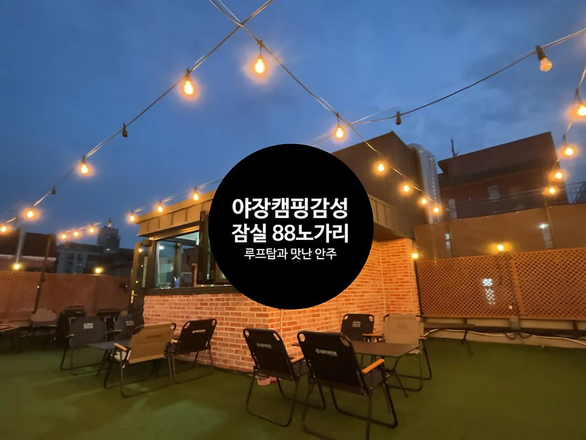 88노가리 방이직영점 루프탑 야장 분위기