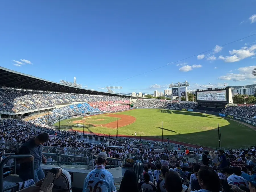 Hot dog from a Jamsil Baseball Stadium food truck