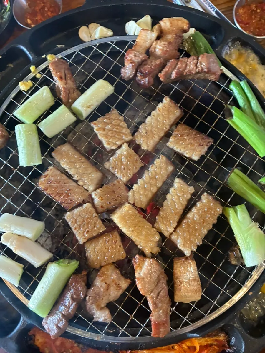 Grilled pork skin at Migang Sikdang