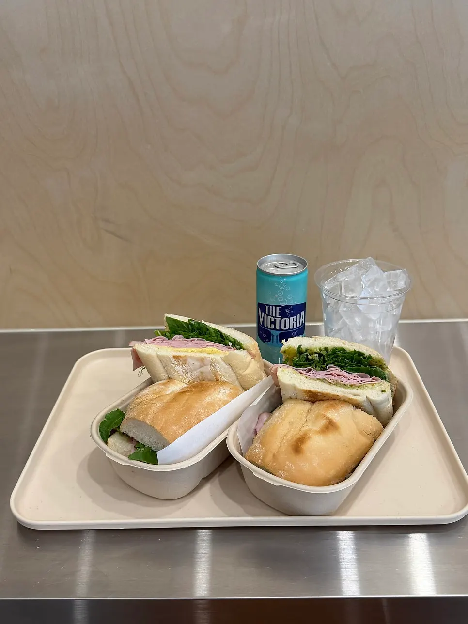Sandwich photo on a table