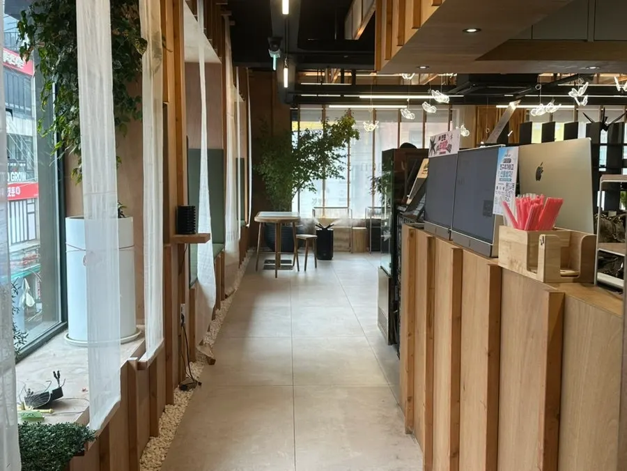 Inside the 3rd floor store lined with manga