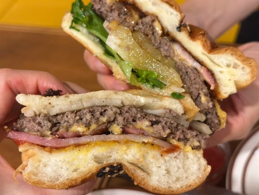 Daily Fix burgers and fries table setting