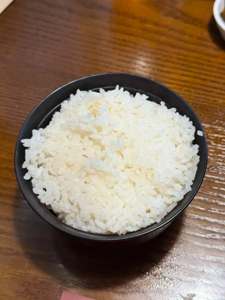 Rice served with the hot pot broth