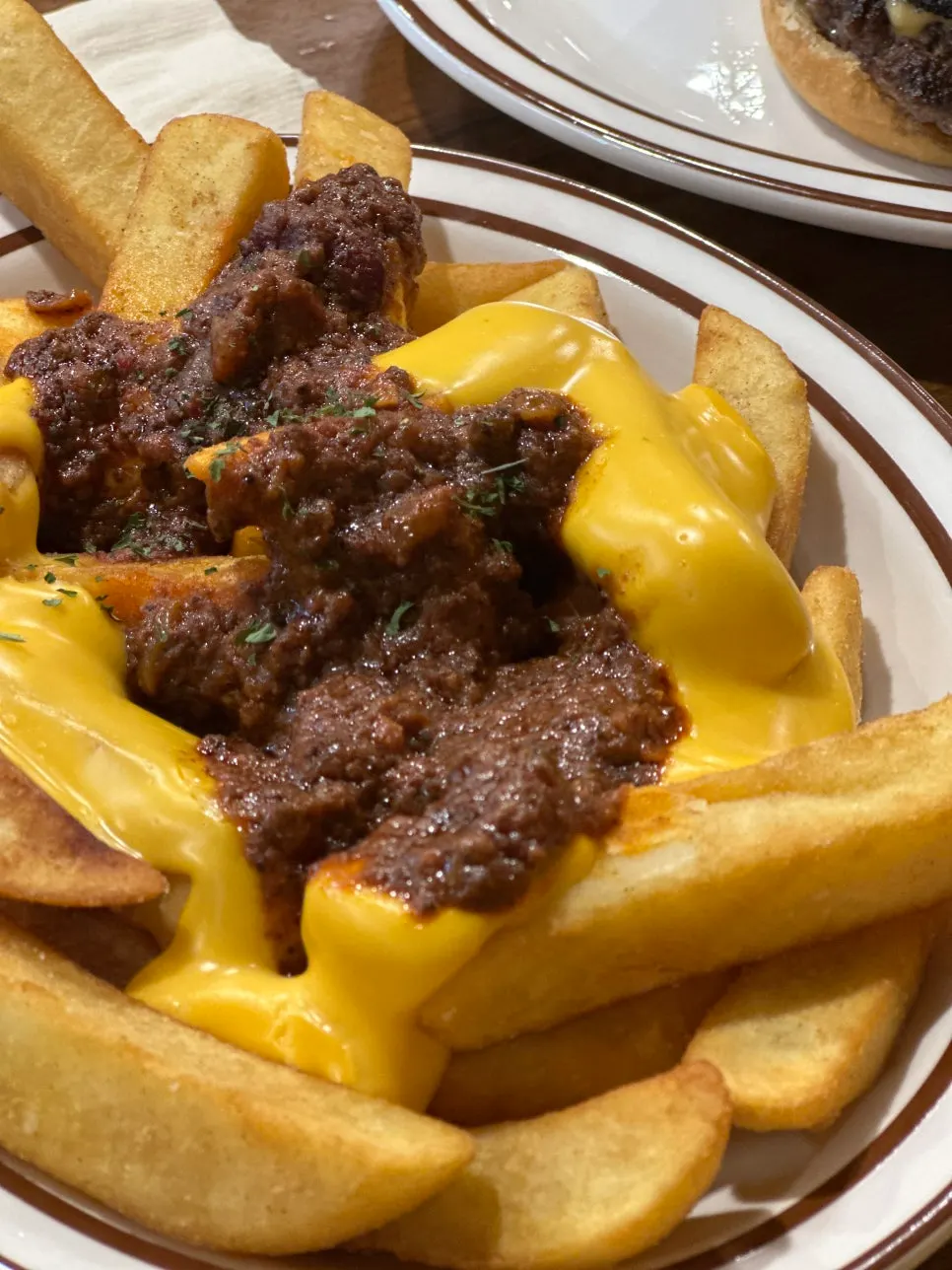 Thick-cut fries and onion ring sides