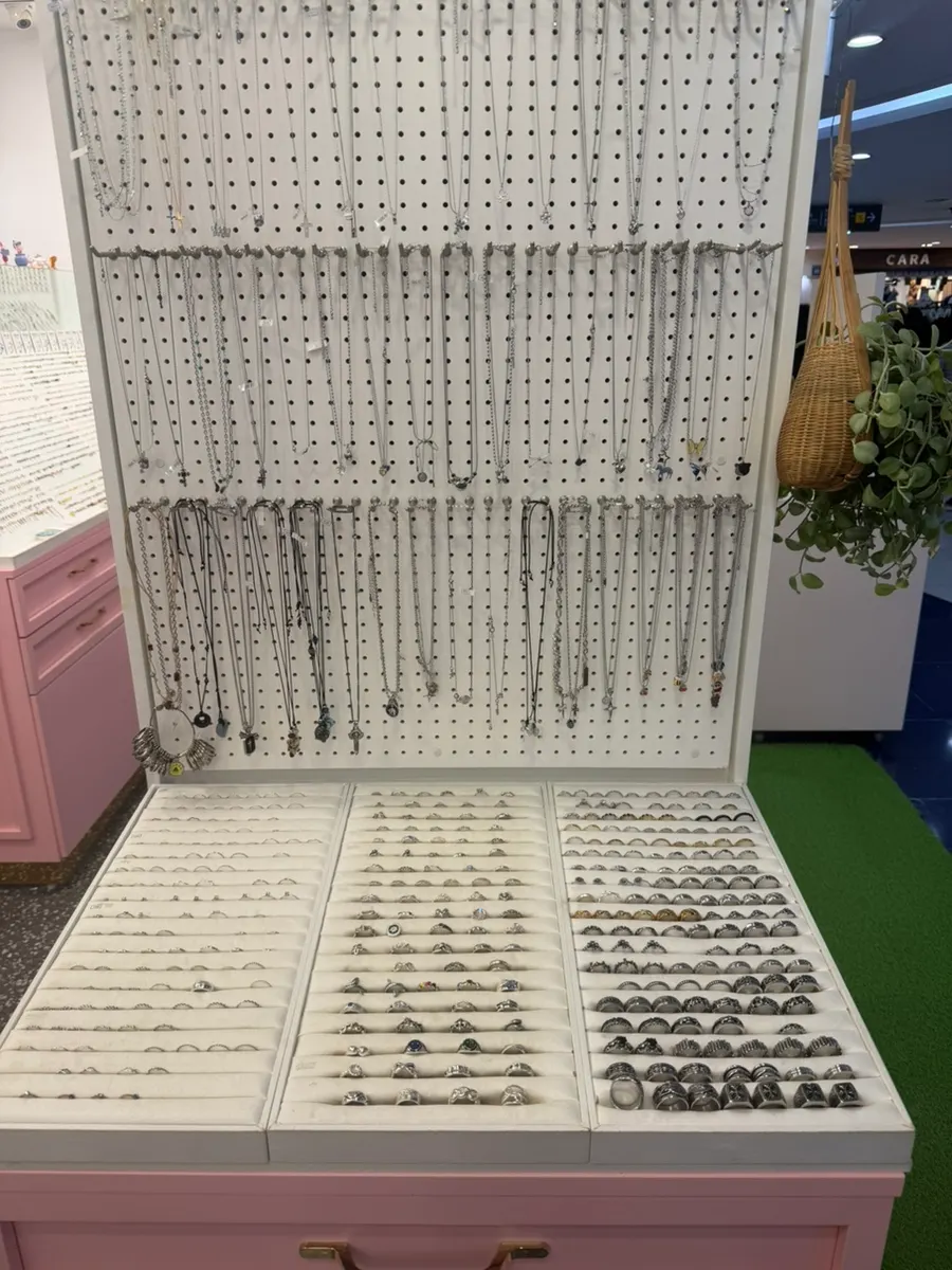 Accessory corner in the shop