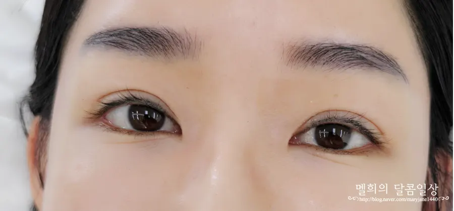 9~12mm 믹스로 연장한 눈매 클로즈업