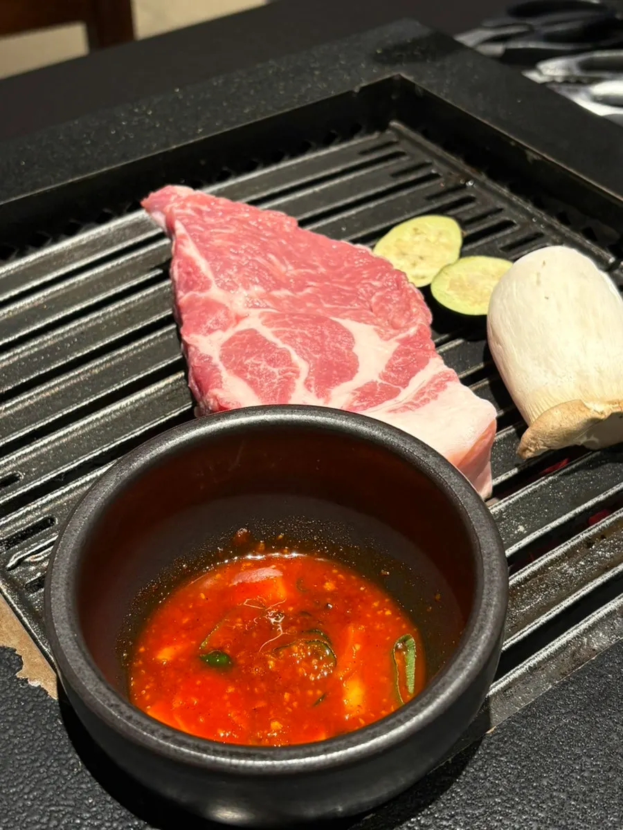 Menu target yang disajikan tebal