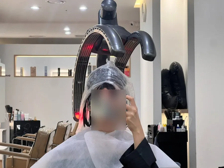 Volume perm solution applied and left to sit