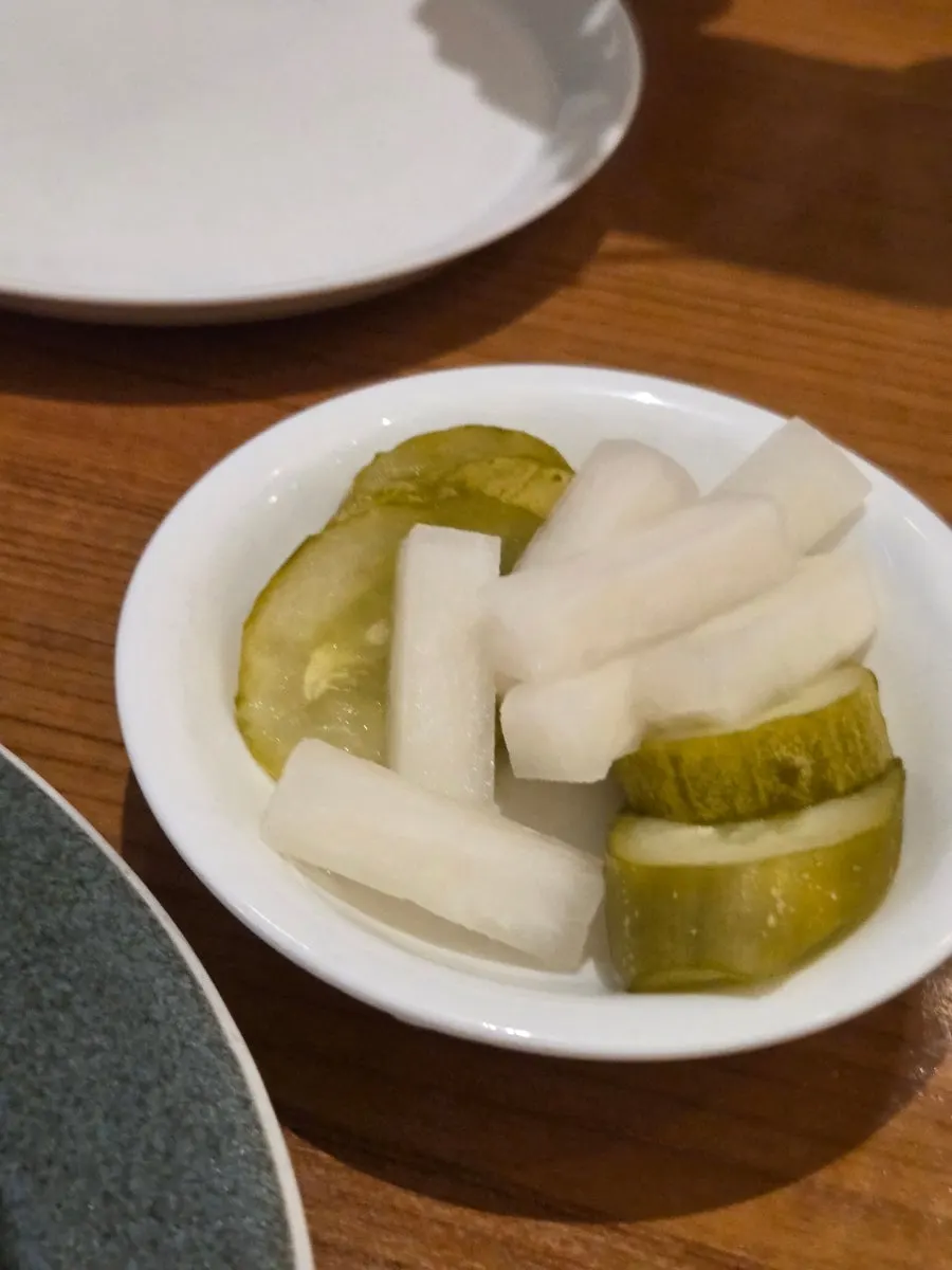 테이블에 놓인 리조또와 음료