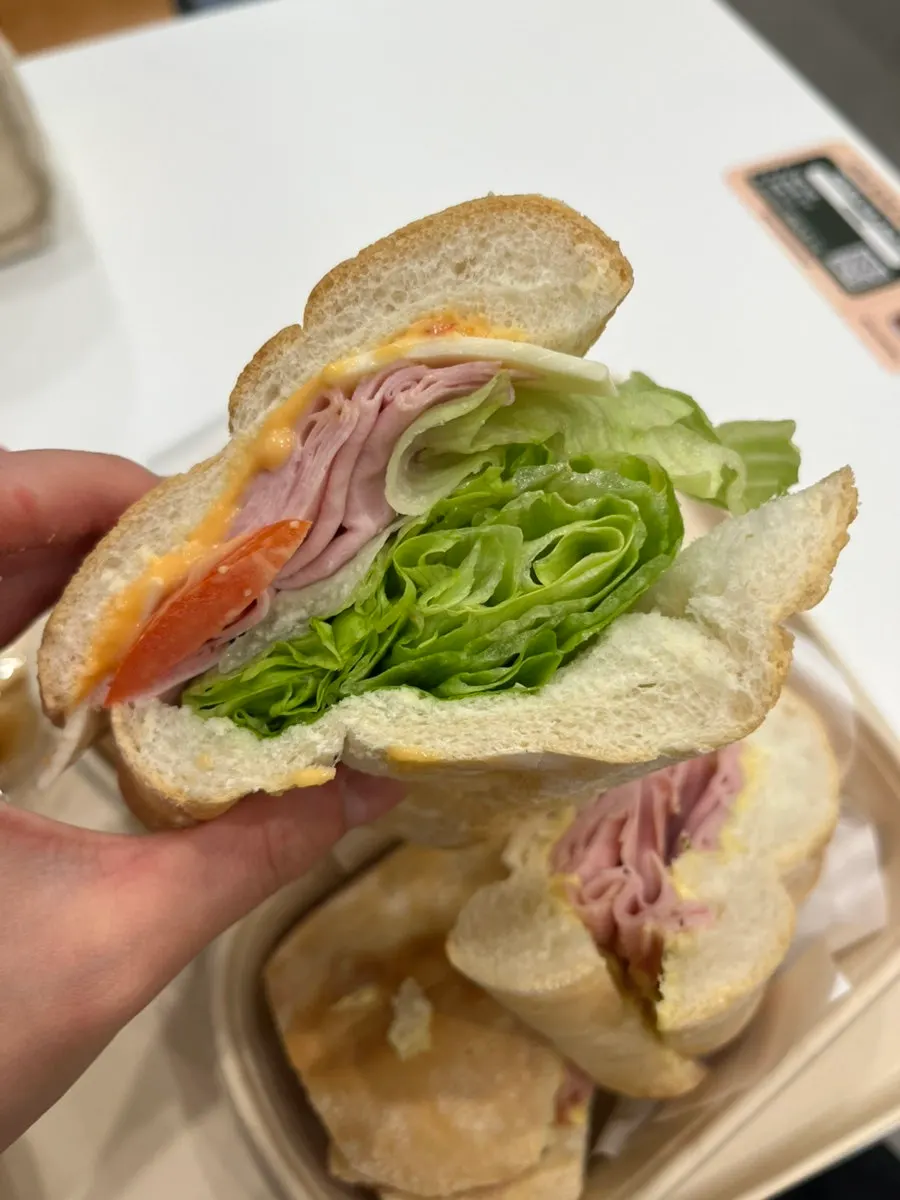 Sandwiches with dip-in sweet pumpkin soup