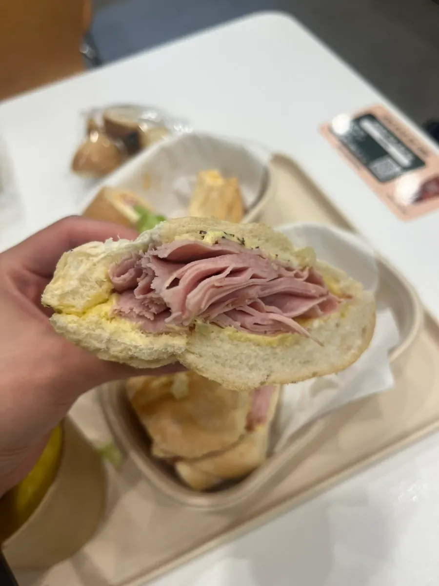 Jambon-beurre with ham and butter