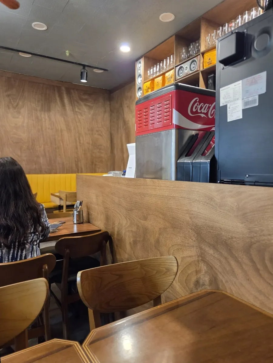 Interior of Daily Fix with a customer eating