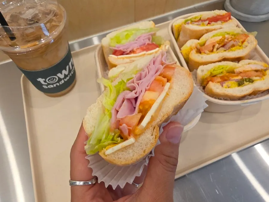 Grilled chicken banh mi with spicy chicken