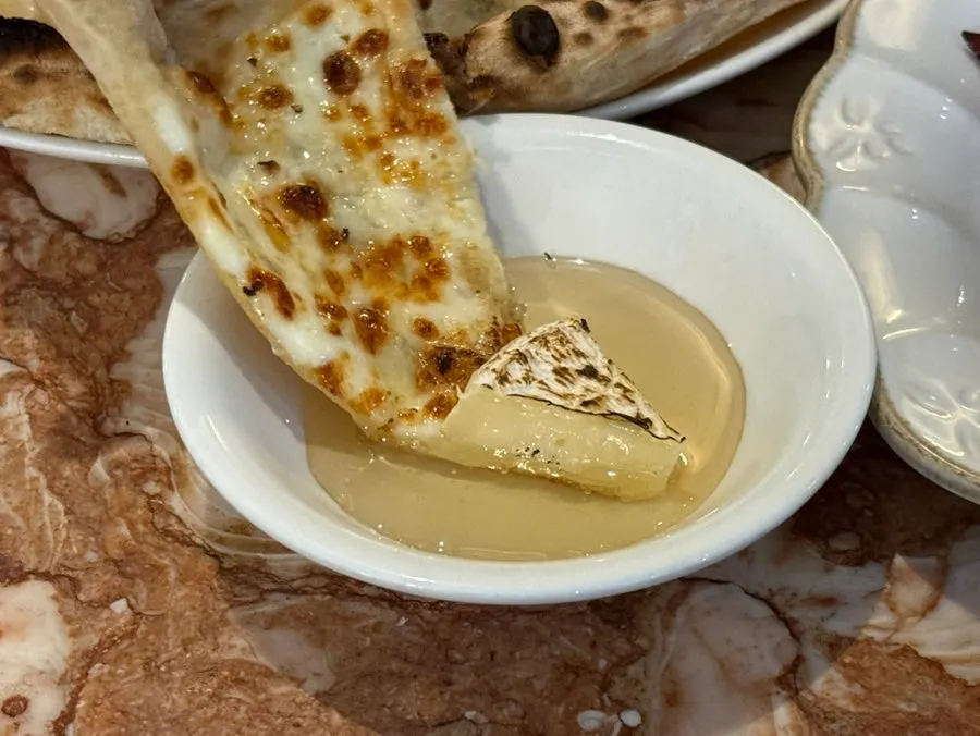 Crisp and moist handmade pizza dough