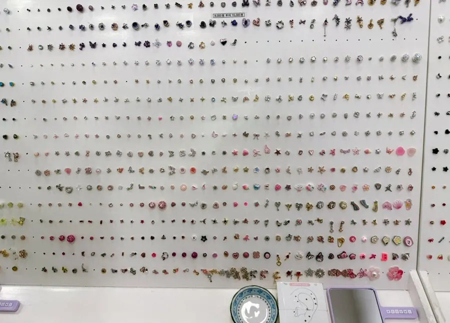 Display for choosing a piercing design