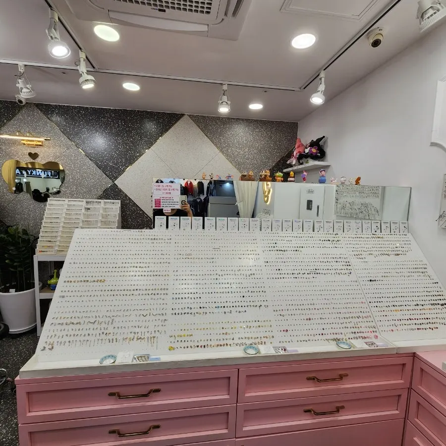 Piercing shop interior