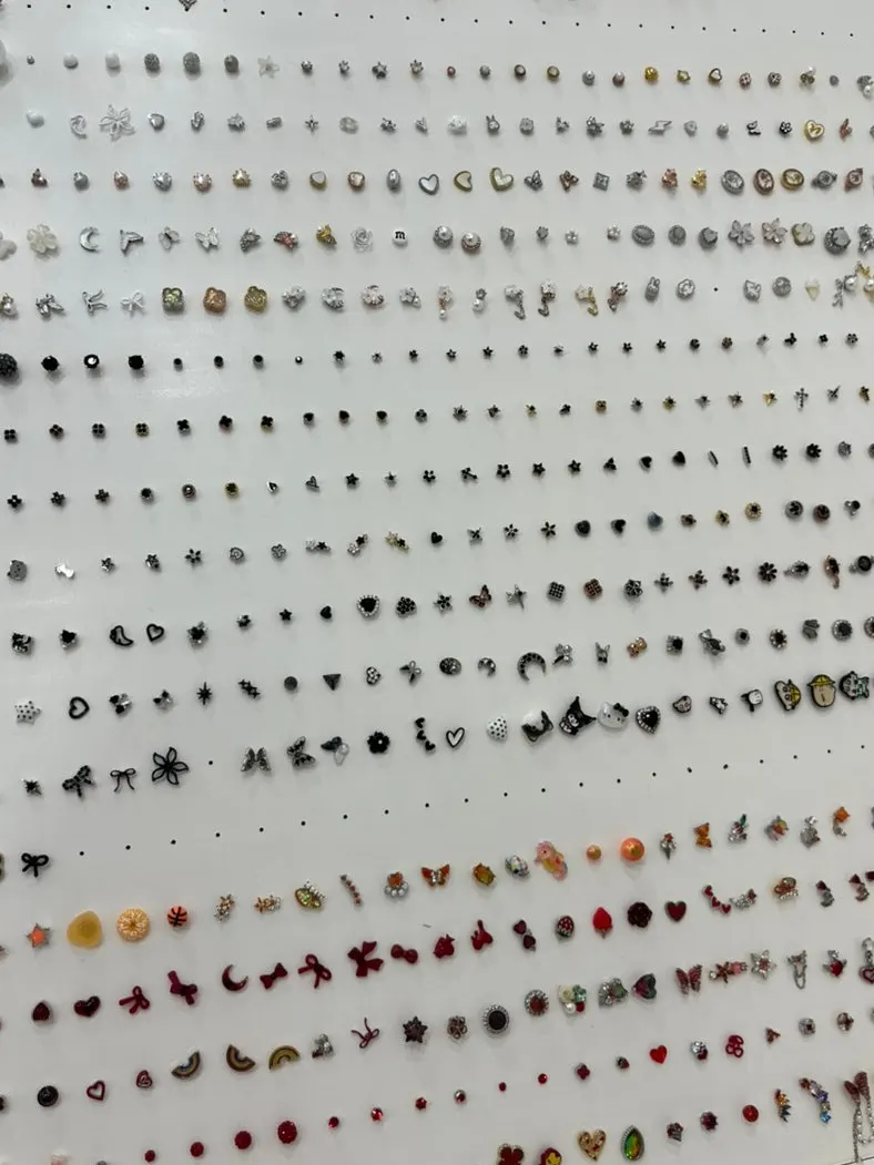 Counter with basic design piercings