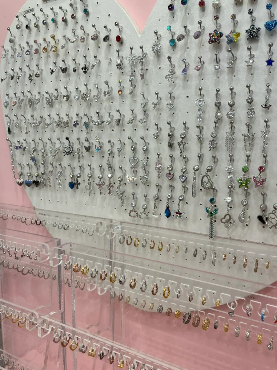 Accessory display inside the store