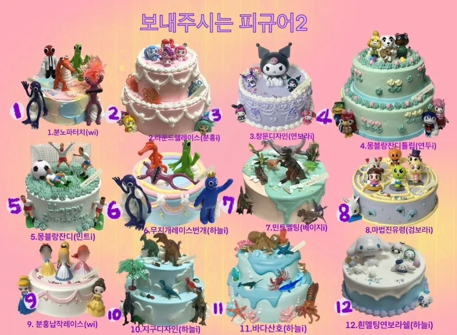 Custom-made cake from Circus Rabbit in Jamsil