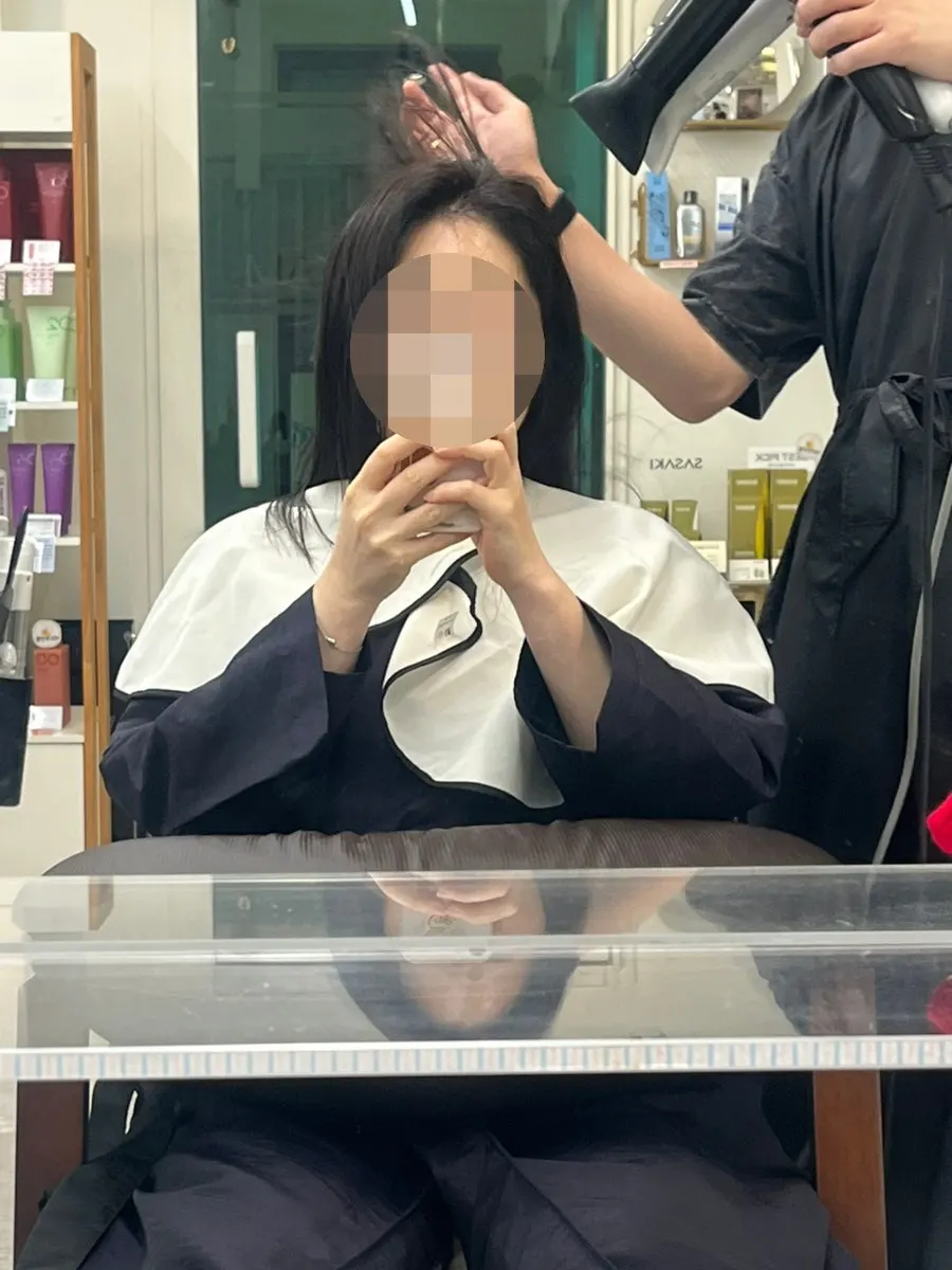 염색 후 진행한 헤어 클리닉