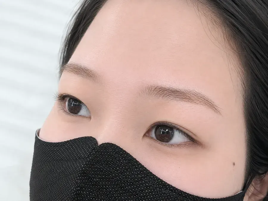 속눈썹 연장 전 눈매 비포
