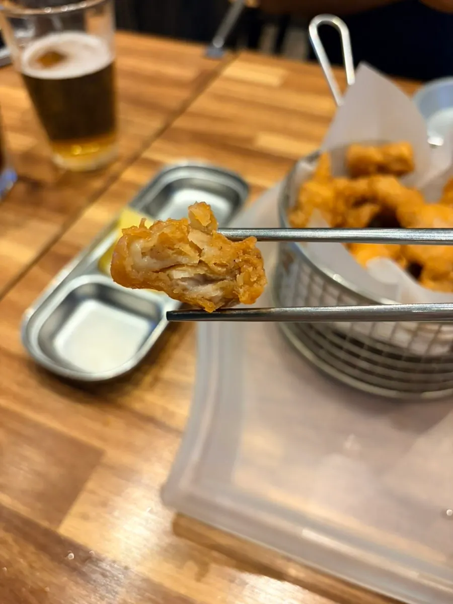 크리스피키스 후라이드 순살치킨 한 접시