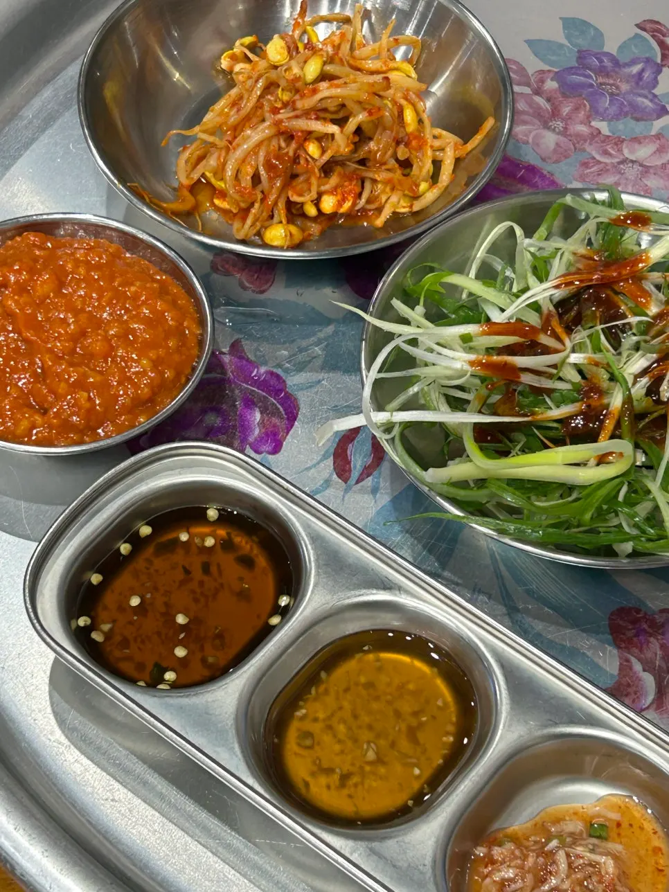 Wrap vegetables and side dishes at the self-serve bar