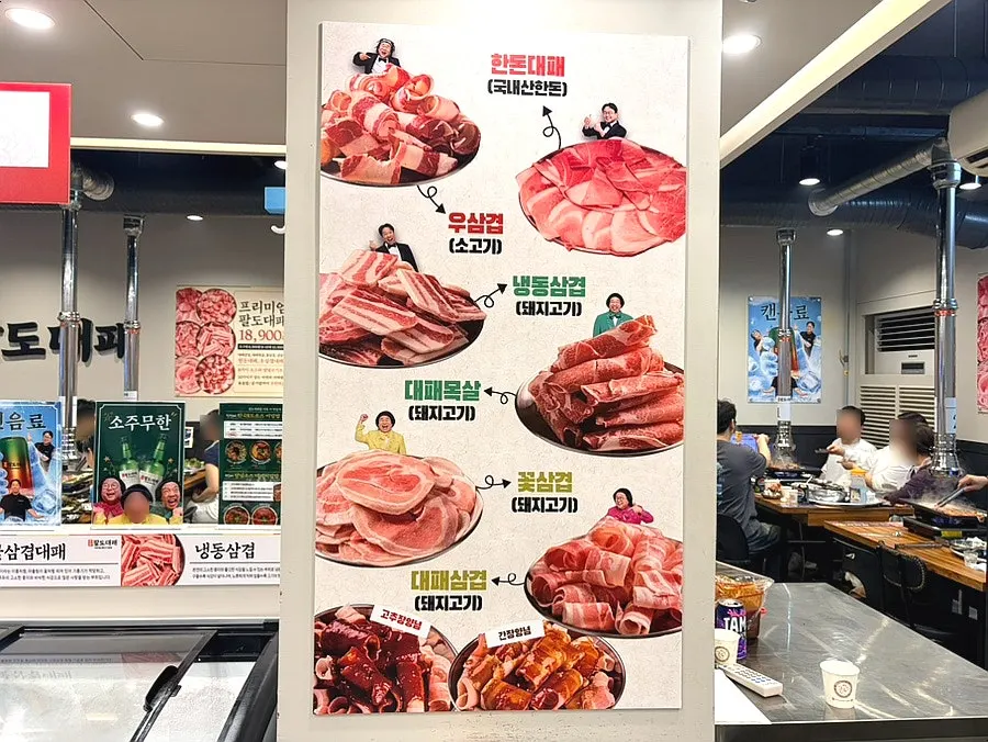 セルフバーに並んだ大幅肉6種