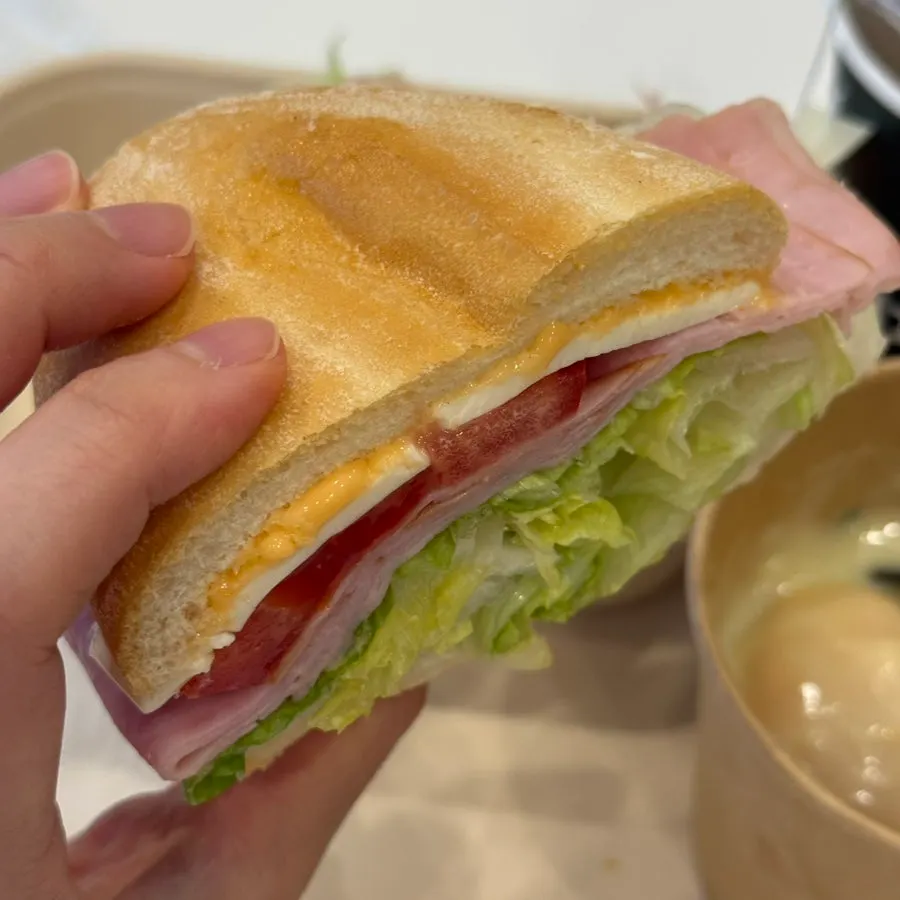 Town Sandwich with lettuce, ham, tomato, and cheese
