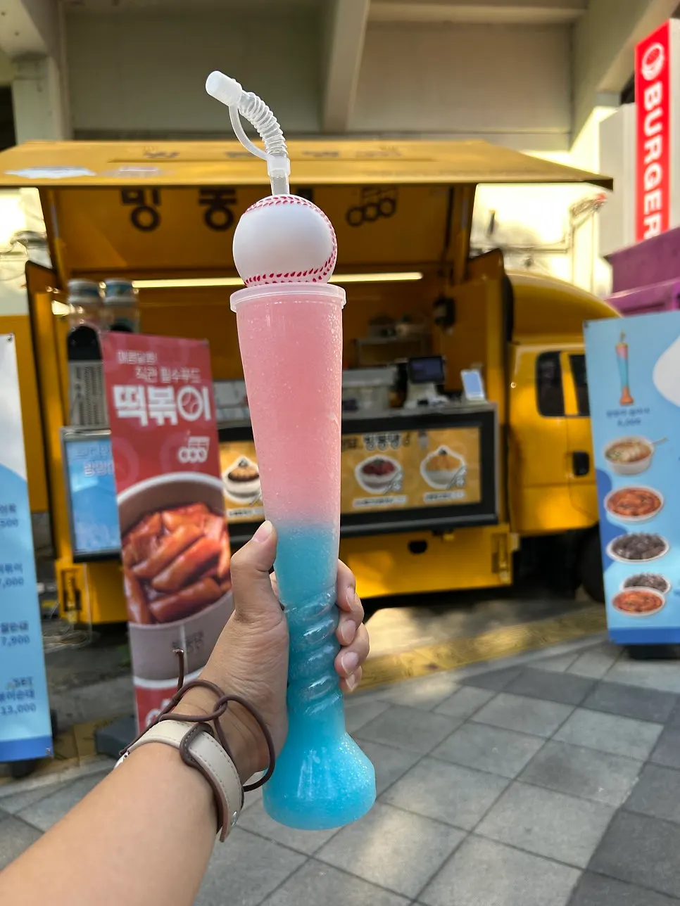 망고빙수와 배트 슬러시 조합