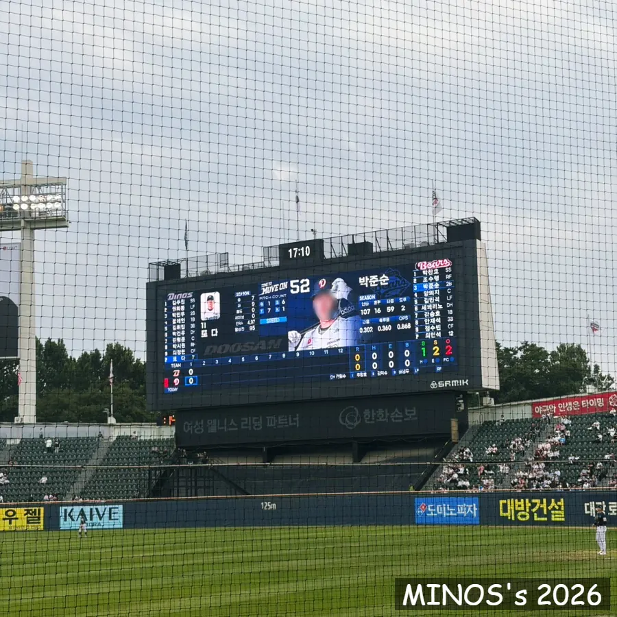 Jamsil Stadium field on a game day amid a tight playoff race