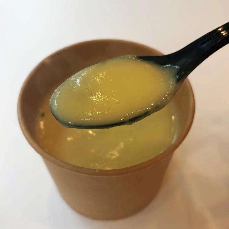 Cream soup with a corn-like color