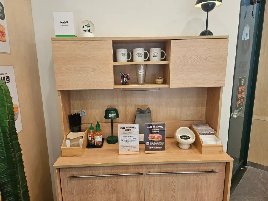 Neatly arranged interior of the shop