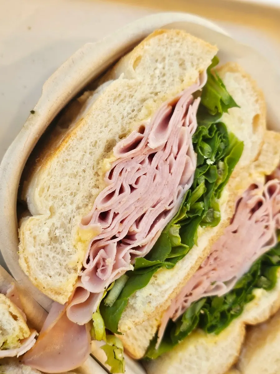 Cross-section view of the truffle jambon-beurre