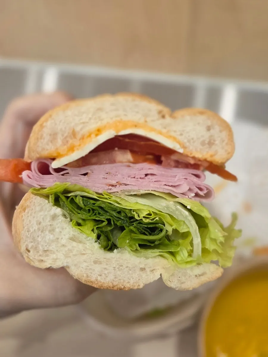 Close-up of the best-menu Town Sandwich