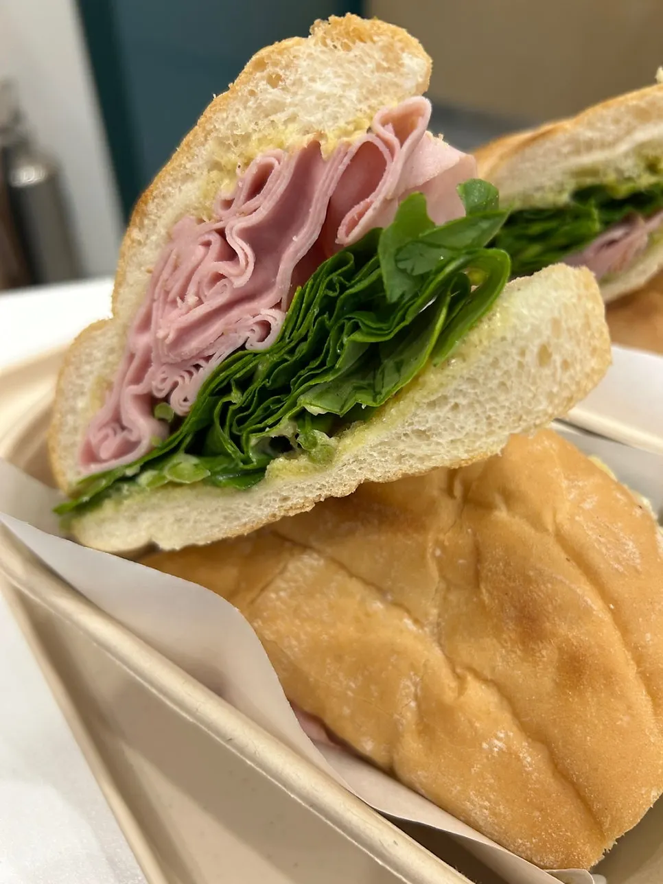 One truffle jambon-beurre sandwich