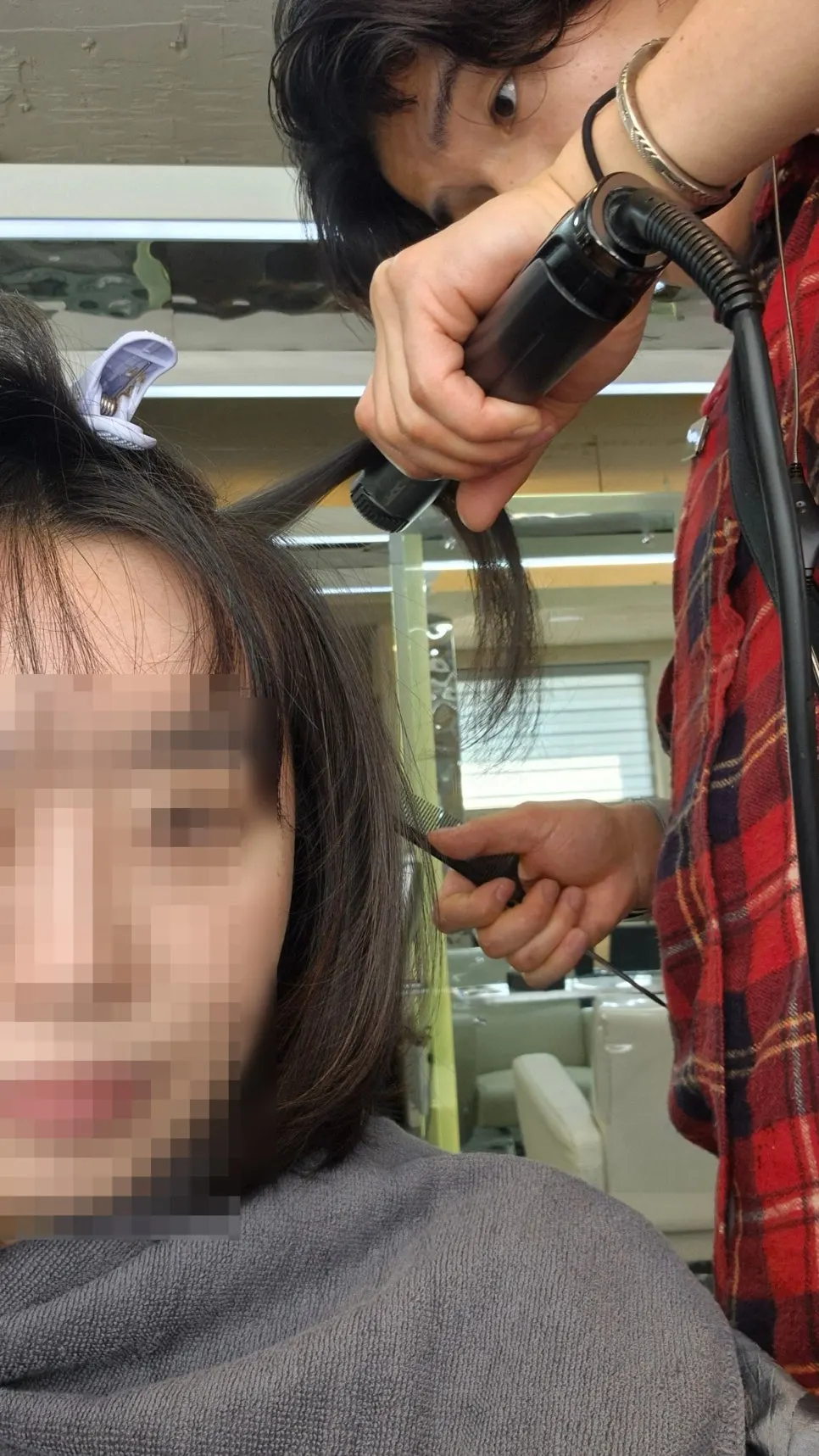 Heat processing during the volume magic treatment