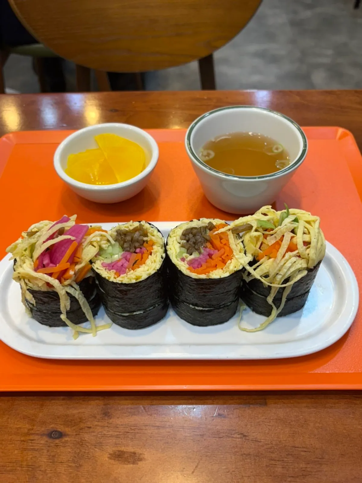 야채키토김밥 혼밥 한상
