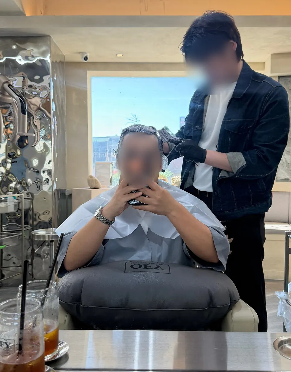 Dye process underway