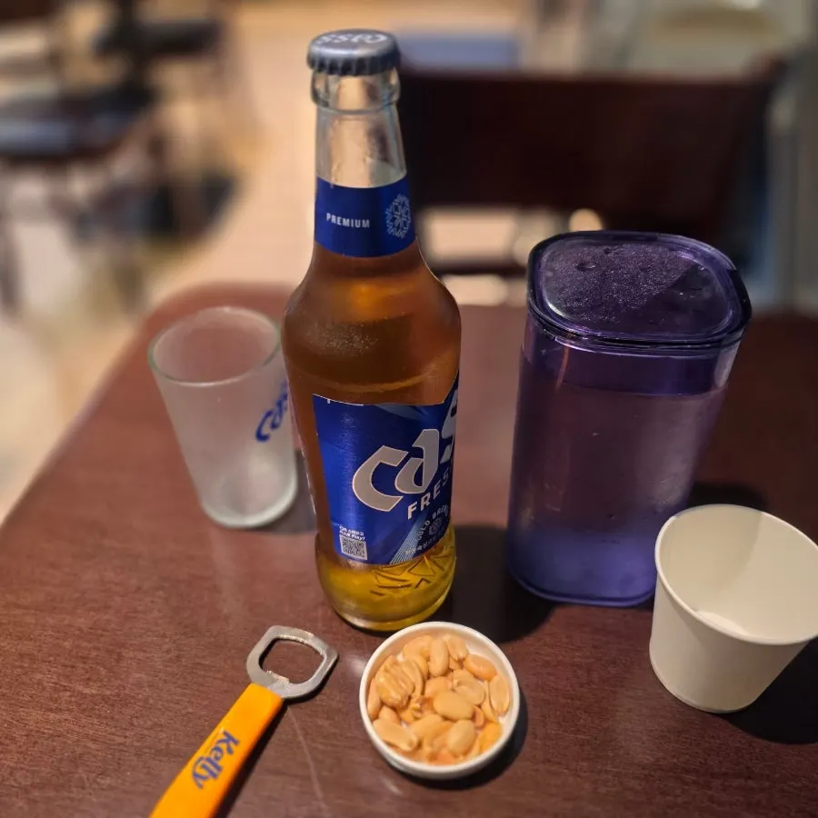 돈카츠와 곁들이는 맥주