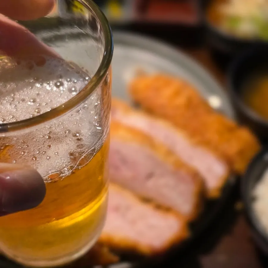 부드러운 안심카츠와 커리 조합