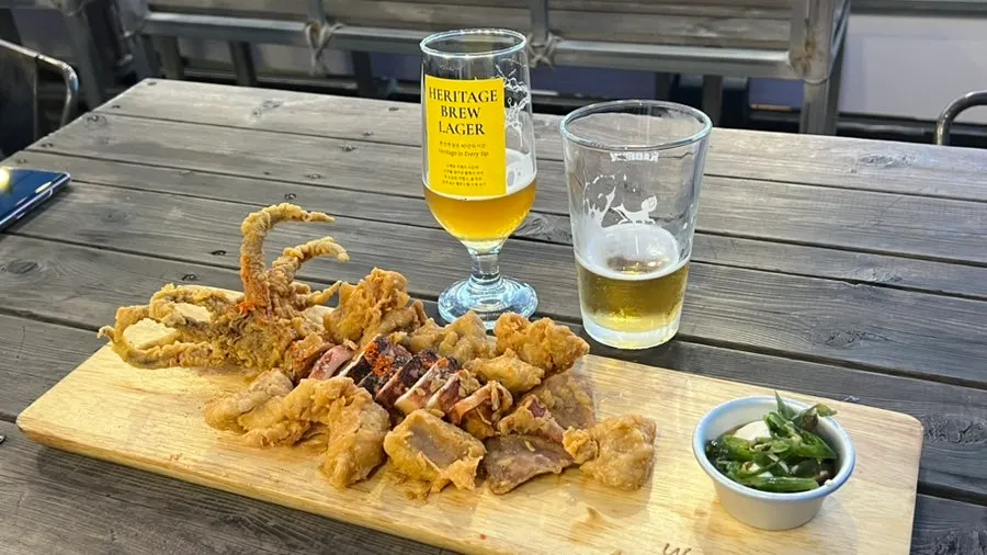 The crispy texture of fried squid