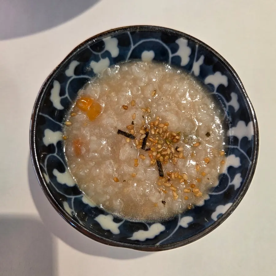 Nutty porridge in the appetizer course