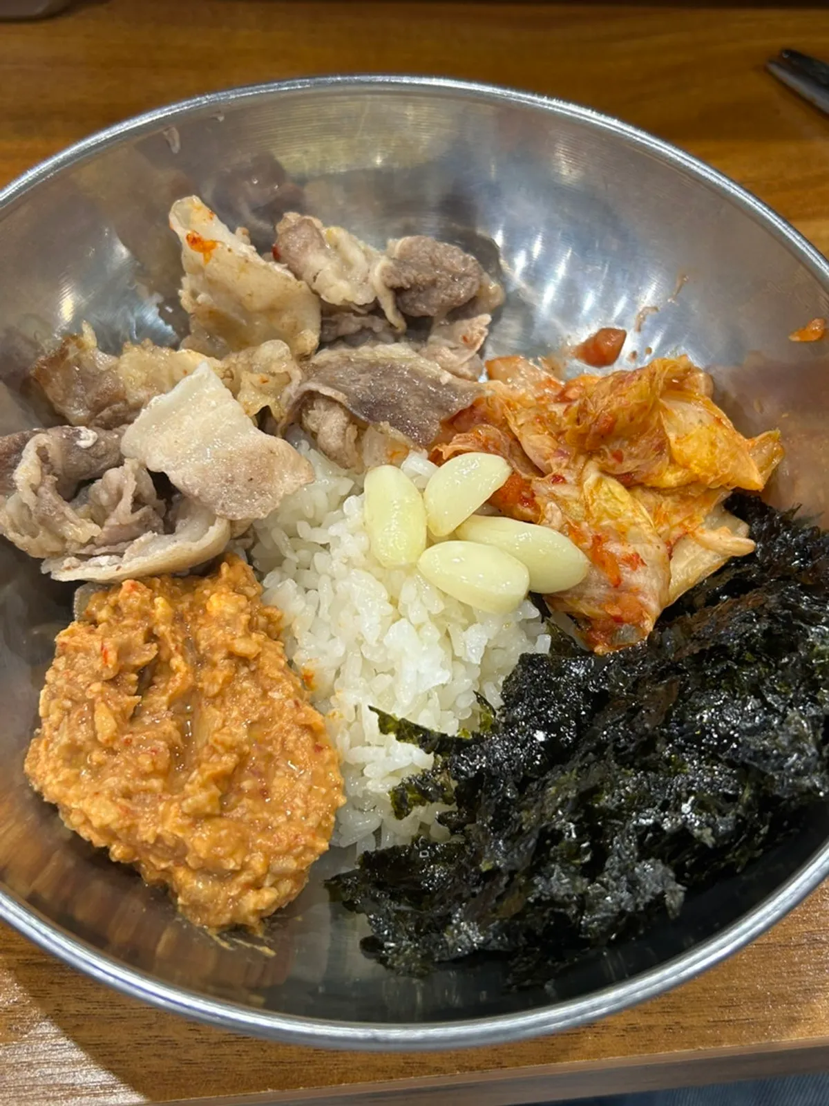 A bowl of ramen enjoyed with the meat
