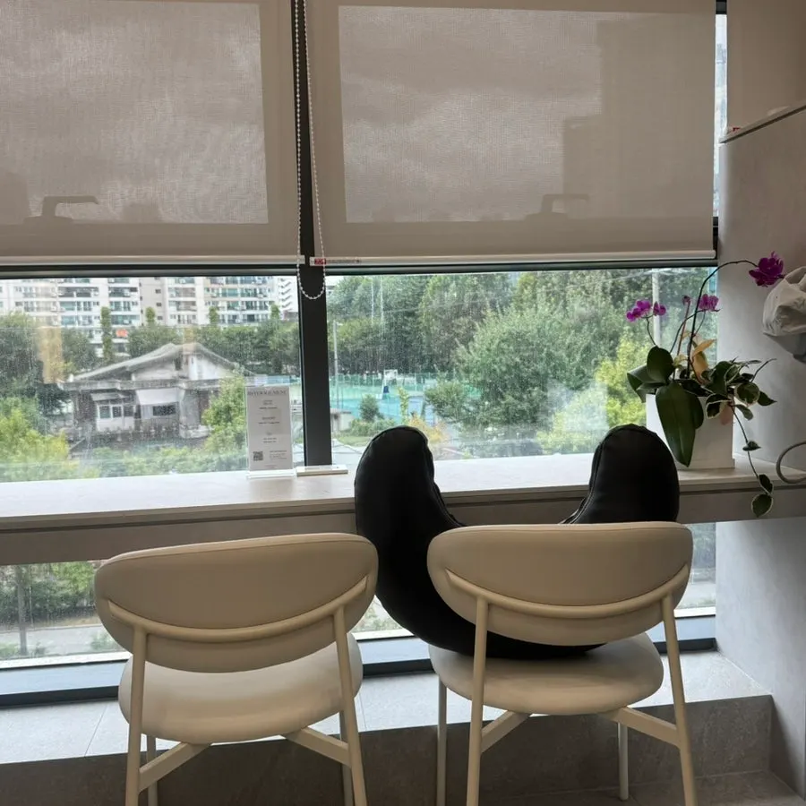 Modern salon interior with soft lighting