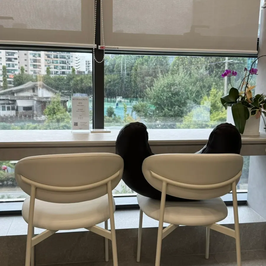 Relaxed interior of the salon run by two designers